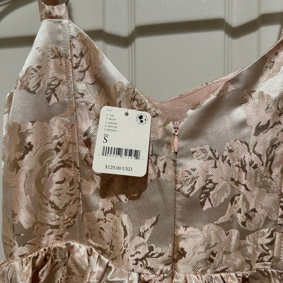 If By Sea Anthropologie Sleeveless Floral Jacquard Maxi Dress size S - Picture 9 of 10